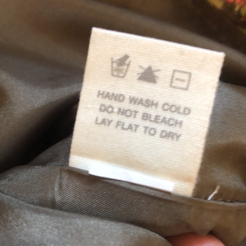 FOSSIL Embroidered Patterned Lined Skirt Small - Picture 5 of 6